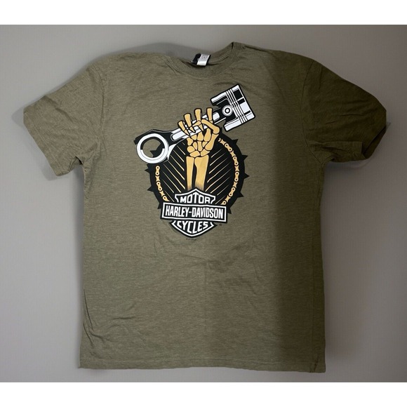 Harley-Davidson Other - Harley Davidson XL‎ Black Jack T-Shirt Florence,SC Olive Green
